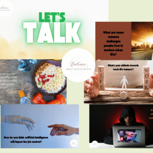 Let's Talk - prezentacja z pytaniami konwersacyjnymi dla poziomów B1–C1