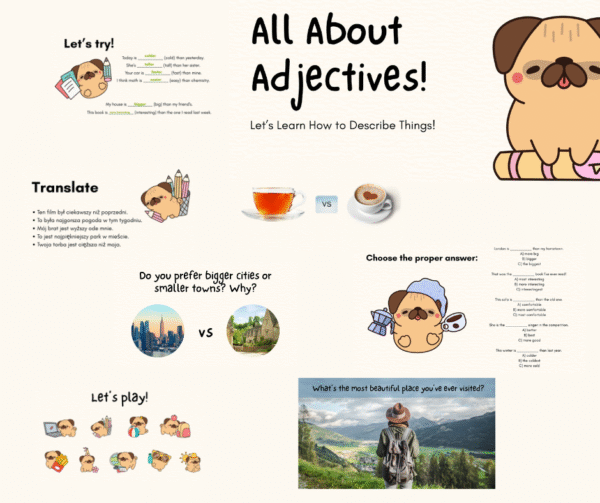 Adjectives – comparatives and superlatives