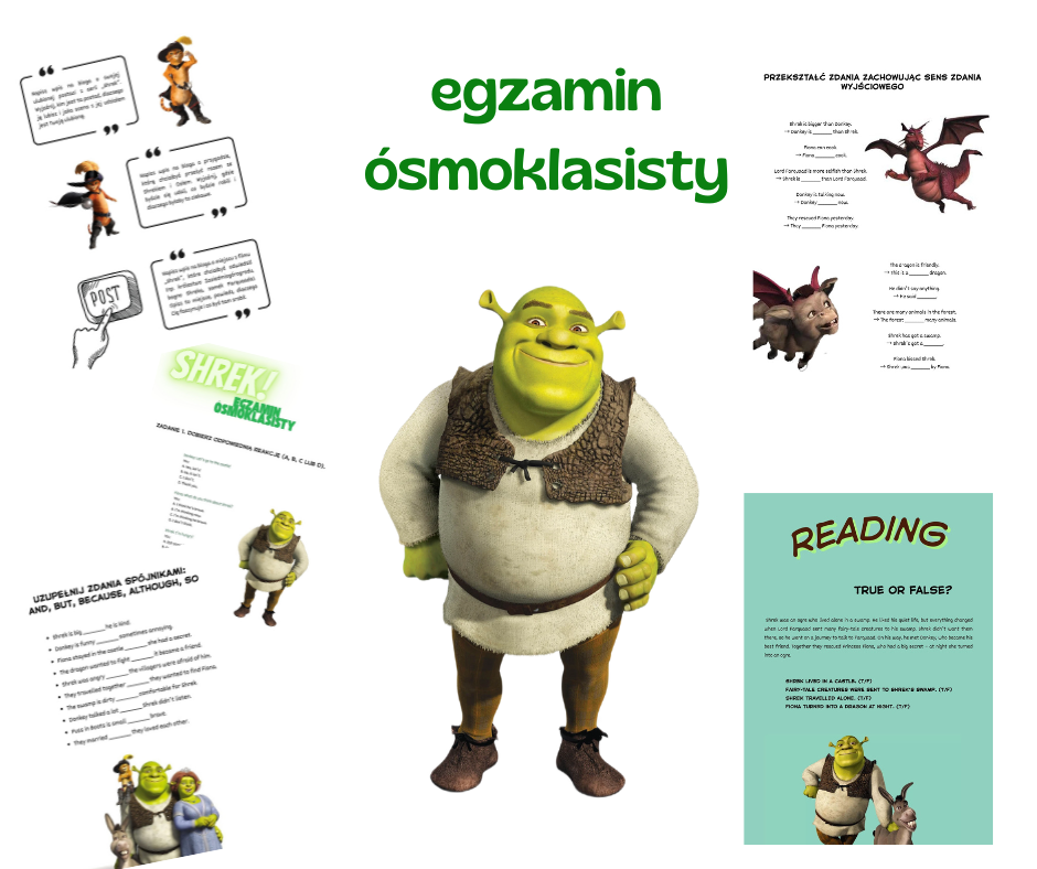 Shrek egzamin ósmoklasisty