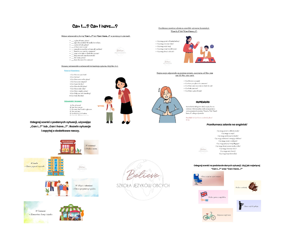 Can I...? / Can I have...?