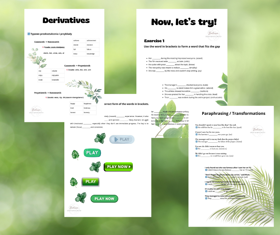 Derivatives - egzaminy