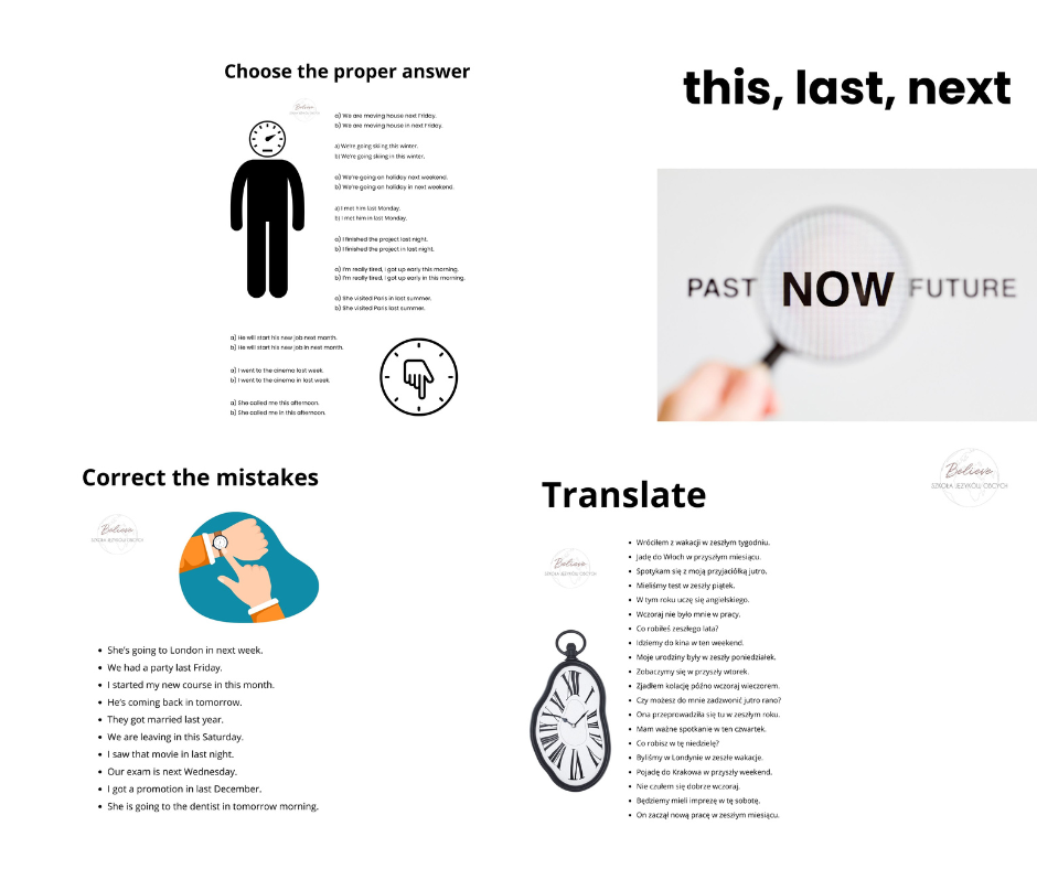 This, last, next - wyrażenia czasowe