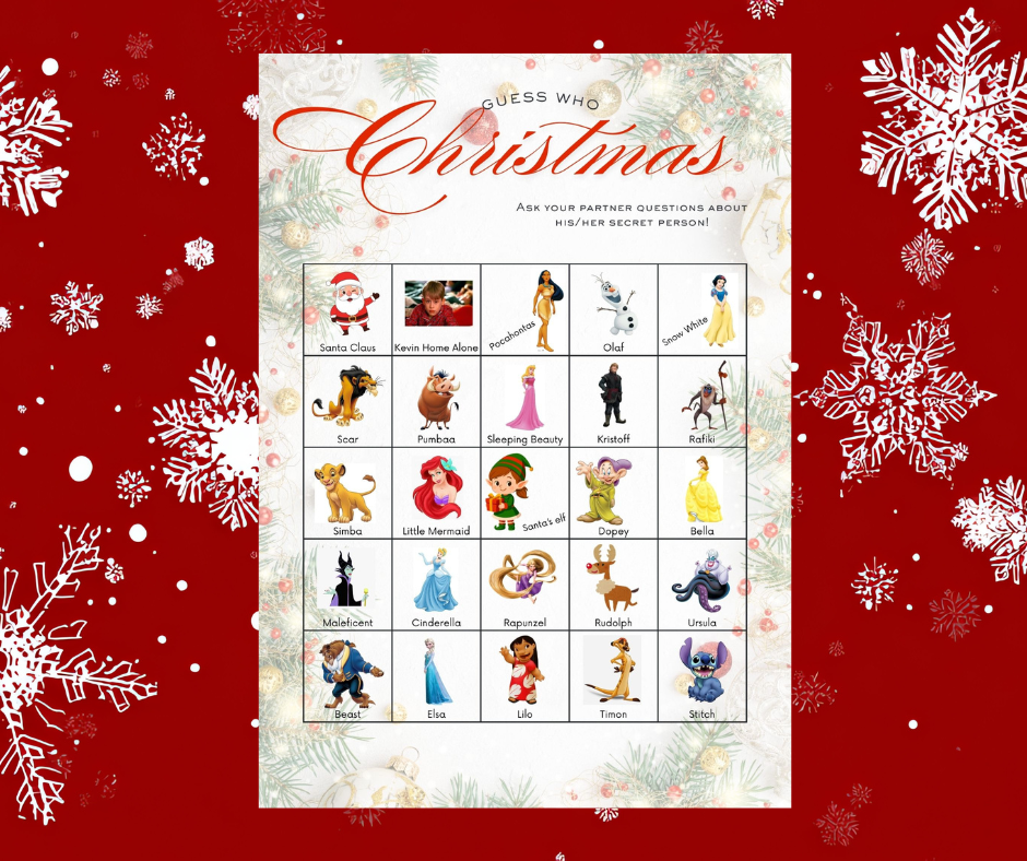 Christmas/ Disney Guess Who