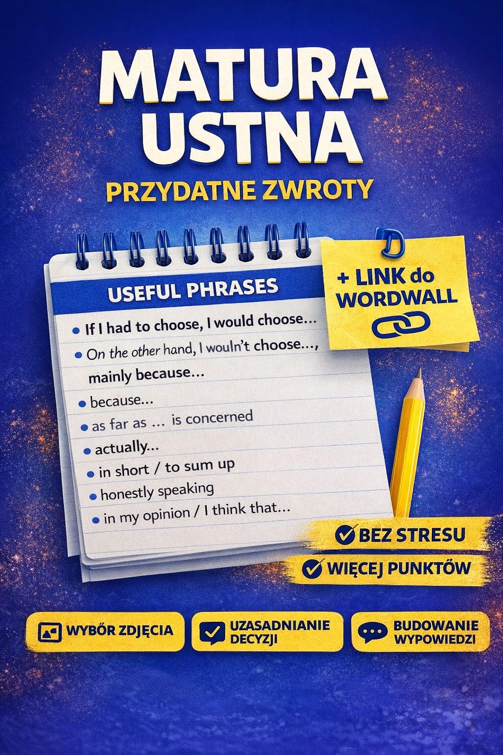 Matura ustna - useful phrases