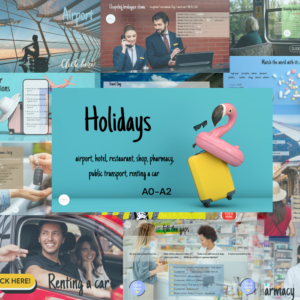 Holidays - sytuacje wakacyjne role play A0-A2