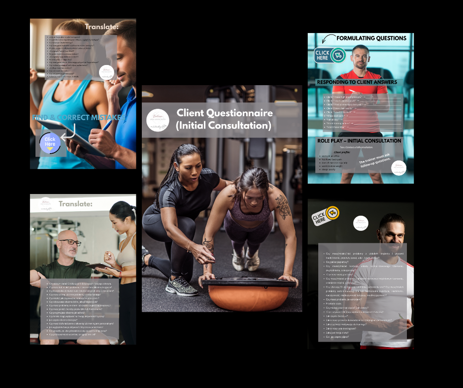 Client Questionnaire & Initial Consultation – English for Personal Trainers