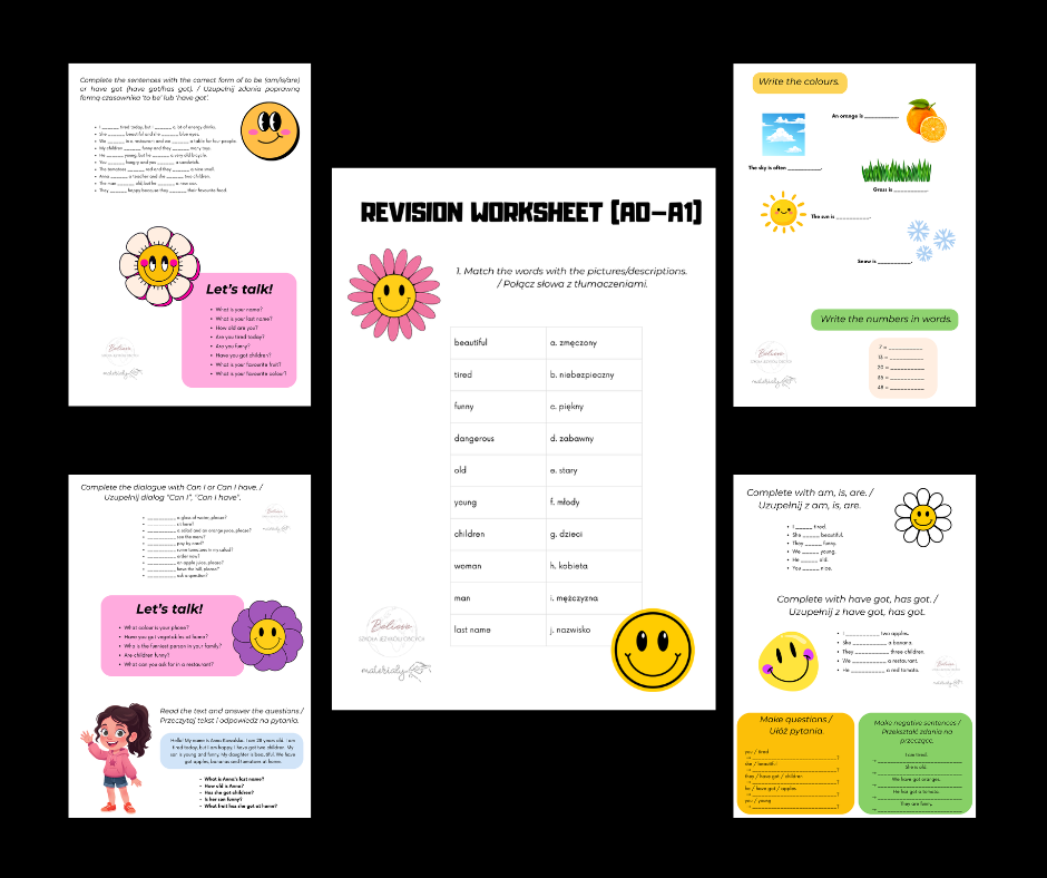 Revision Worksheet A0–A1
