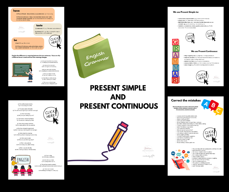 Present Simple vs Present Continuous + Tricky Verbs (B1-B2)